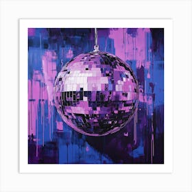 Disco Ball Canvas Print Art 5 Art Print