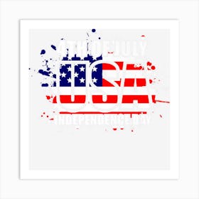 4th Of July Usa Independence Day Art Print