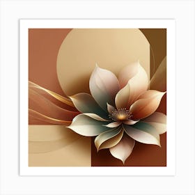 Abstract Flower 23 Art Print