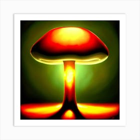 Mushroom Painting Art Print