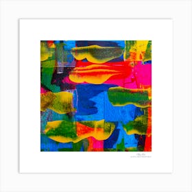 Contemporary art, modern art, mixing colors together, hope, renewal, strength, activity, vitality. American style.87 Art Print