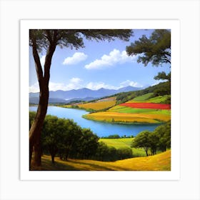 Landscape Painting 67 Art Print