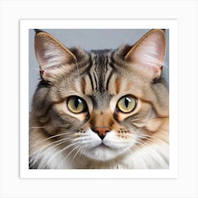 Portrait Of A Cat Art Print