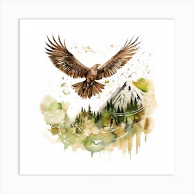 Eagle In Flight 7 Art Print