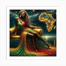 African Woman 11 Art Print
