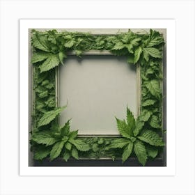 Frame With Leaves 1 Art Print