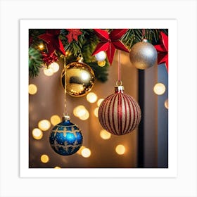 Christmas Ornaments 39 Art Print