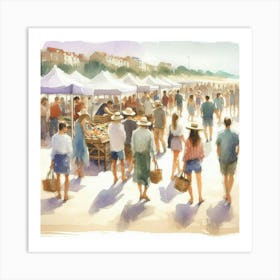 Sydney Market Art Print