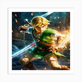 Legend Of Zelda Link 1 Art Print