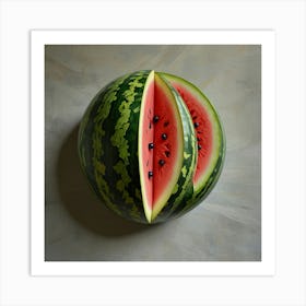 Default Three Quarter Watermelon Art 3 Art Print