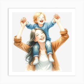 Mother And Child Art Print