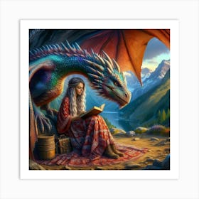 Dragon Cave Art Print