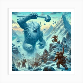 Ice Giants 1 Art Print