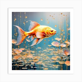 Gold fish 1 Art Print