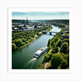 Architecture Tour Tourism River Capital Boat Skyline Scenic Vacancy Green Popular Road Wa (5) Art Print