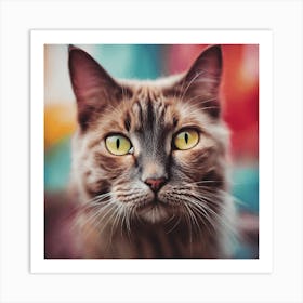 Portrait Of A Cat Art Print