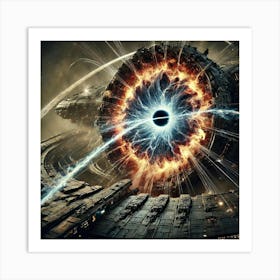 Black Hole Destroyer Singularity Reactor Art Print