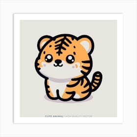 Cute Animal Tiger 2 Art Print