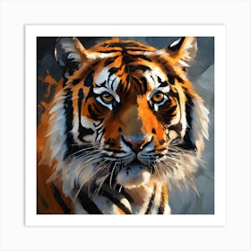 Sunlit, Bengal Tiger Art Print