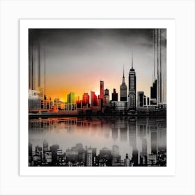 New York City Skyline 31 Art Print