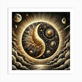 Yin Yang 90 Art Print