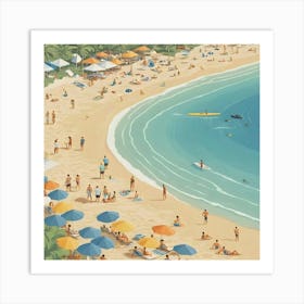 Of A Beach Art Print