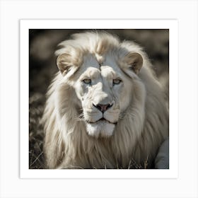 White Lion 4 Art Print