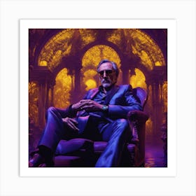 Man Sitting In A Chair Art Print