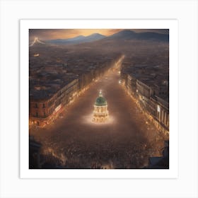 City At Night Art Print