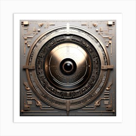 Futuristic Clock 2 Art Print