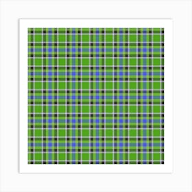 Plaid Fabric 110 Art Print