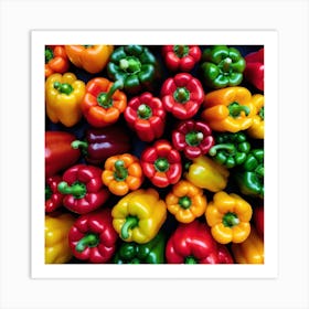 Colorful Peppers 67 Art Print