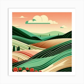 Tuscan Countryside Art Print