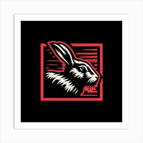 Hare Logo Art Print