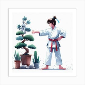 Karate kid 7 Art Print