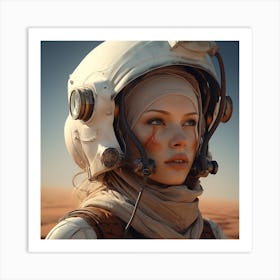 Sci-Fi Girl 2 Art Print