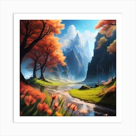 Fantasy Landscape 3 Art Print