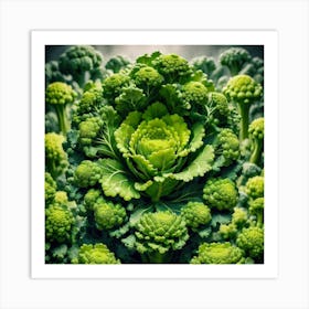 Green Broccoli 2 Art Print