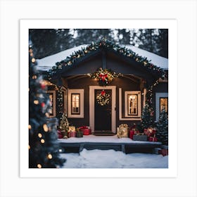 Christmas House 2 Art Print