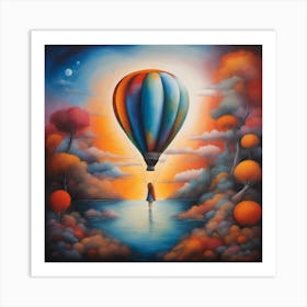 Hot Air Balloon Art Print