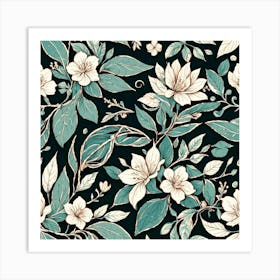 Floral Pattern art print Art Print