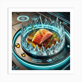 A Sci Fi Inspired Culinary Dish Named Glacial Sal Art Print