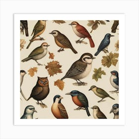 Default Default Vintage Animals For Defferent Seasons Aestethi 0 Art Print