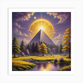 Pyramids Of Giza Art Print