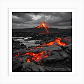 Lava Flow 8 Art Print