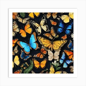 Butterfly Collection 1 Art Print