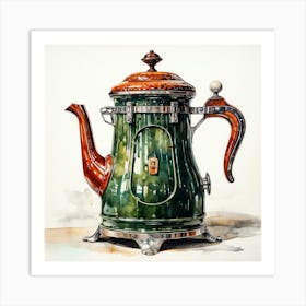 Vintage Coffee Pot Art Print