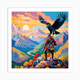 MOUNTAIN FALCONER Art Print