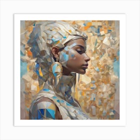 The Jigsaw Becomes Her - Pastel 23 Art Print