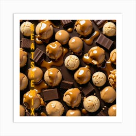 Chocolates And Caramels Art Print